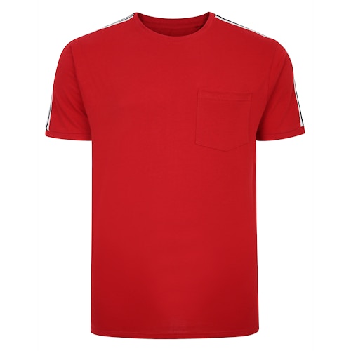 Bigdude Striped Shoulder T-Shirt Pepper Red